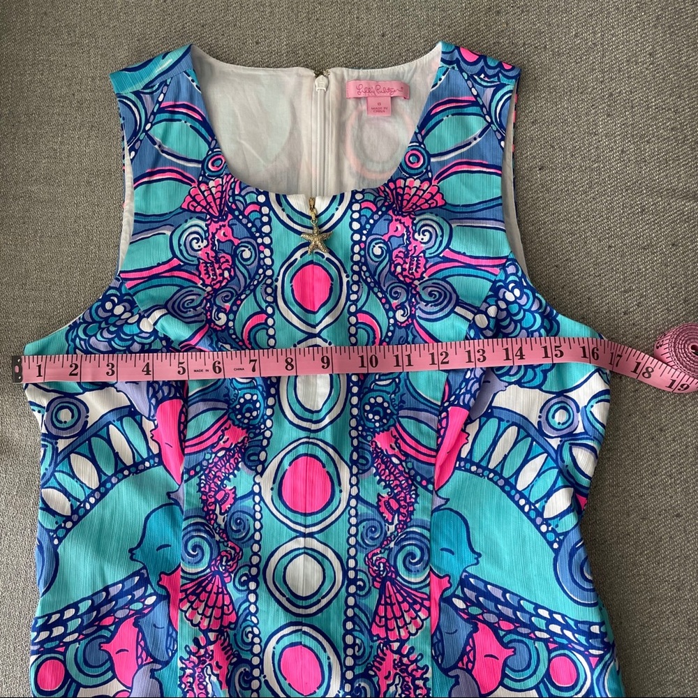 Lilly Pulitzer Abigail Shift Dress Sea Jewels 6 - Picture 10 of 13